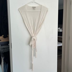 Banana Republic cream sweater wrap top